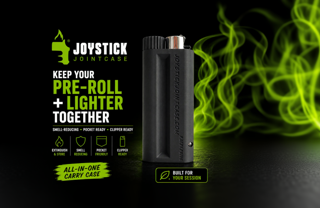 Joystick Joint Case™ – Pre-Roll + Clipper Holder