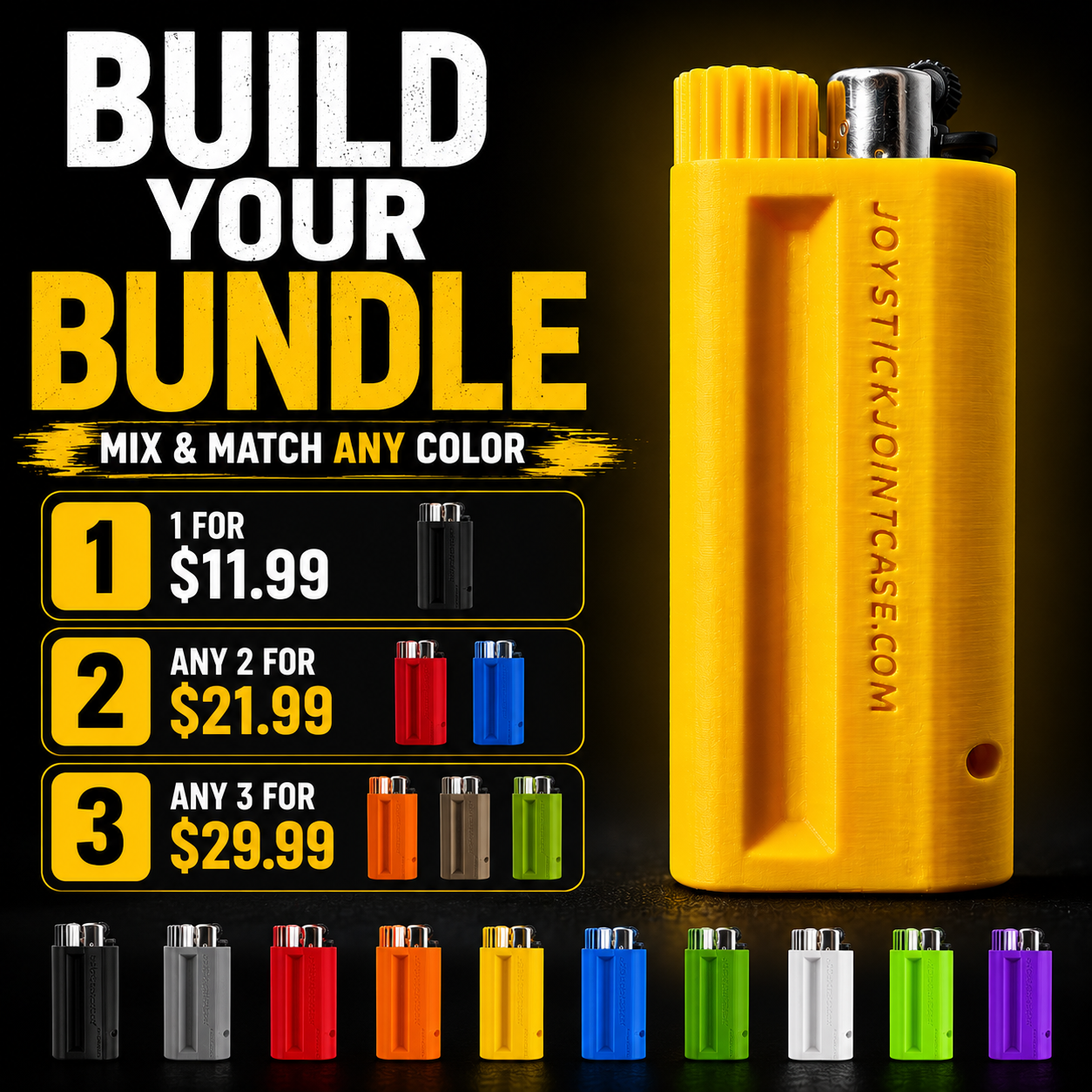 Joystick Joint Case™ – Pre-Roll + Clipper Holder