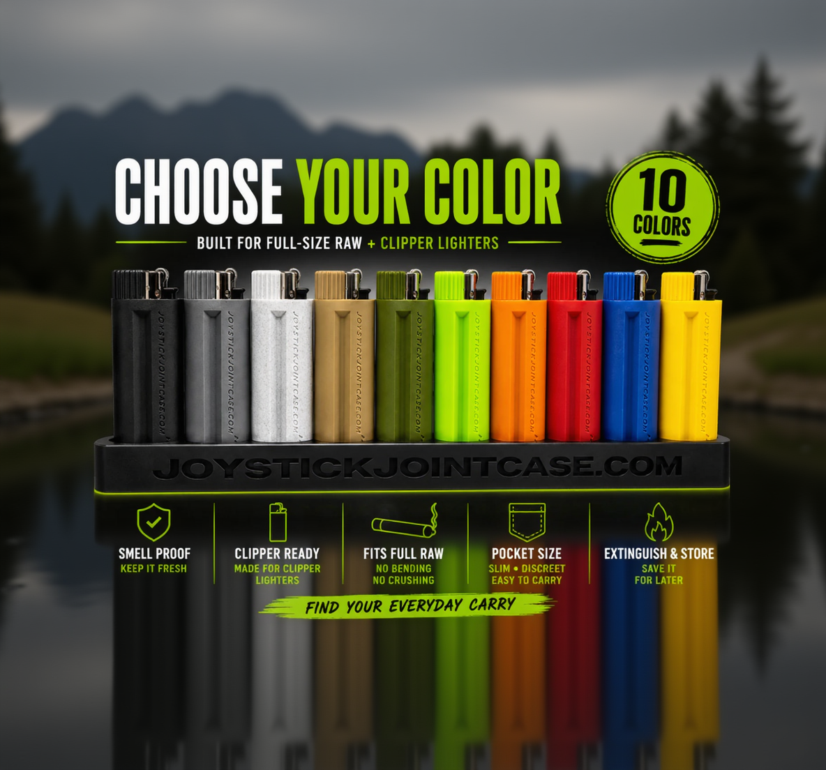 Joystick Joint Case™ – Pre-Roll + Clipper Holder